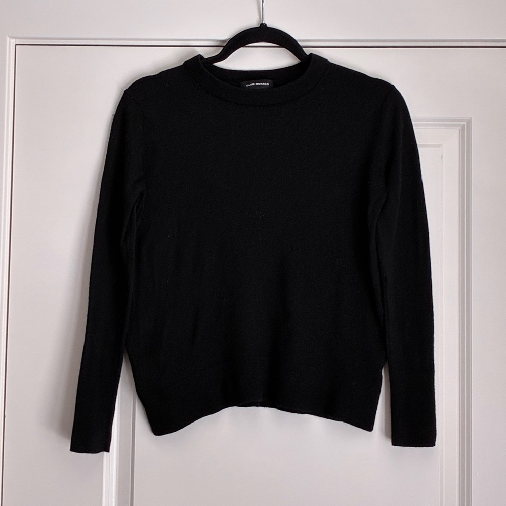 Club Monaco Black Wool Sweater